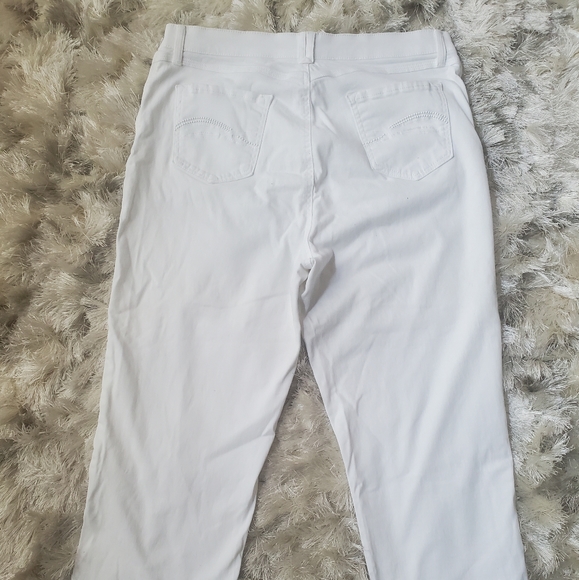Gloria Vanderbilt White Missy Jeans sz 14 - Picture 7 of 9